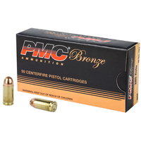 PMC, Bronze 380ACP, 90 Grain Full Metal Jacket, 50 Round Box