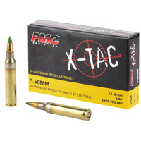 PMC, XTAC, 556NATO, 62 Grain, LAP, 20 Round Box, Green Tip