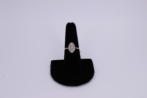  10KT Yellow Gold Lady's Diamond Cluster Ring