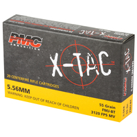 PMC, XTAC, 556NATO, 55 Grain, Full Metal Jacket, 20 Round Box
