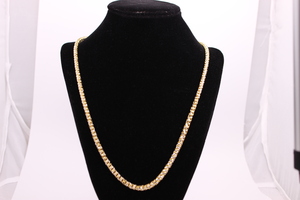  10KT Two-Tone Franco Chain 22