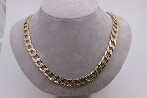  Gold Curb Link Chain 49.5 Grams 10kt 24"