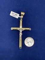  Gold 10KT Crucifix Charm