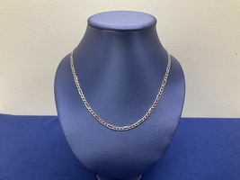  Gold 10KT Figaro Chain 22.5”