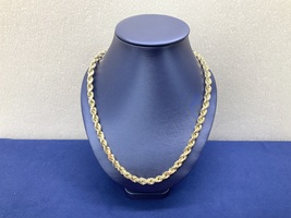  Gold 10KT Hollow Rope 26” 27.4 Grams