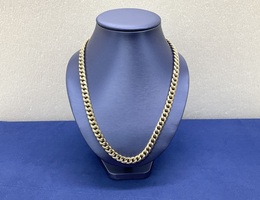  Gold 10kt Yellow Cuban Link 49.50gms Chain 22.5"