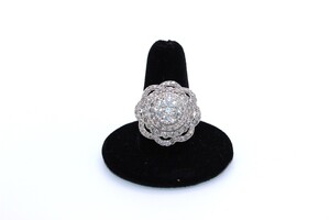  Gold 10KT Diamond Cluster Ring 2.64 CTTW Appx