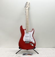 Main Street electric guitar red & white