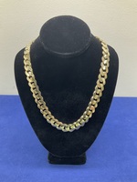  Gold 10KT Cuban Link Chain 24”