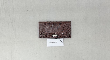 Brahmin Cordelia Checkbook Pecan Melbourne