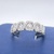  14kt White Gold Band Diamond Ring