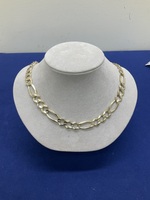  10KT Gold Solid Figaro Chain 24” 11MM