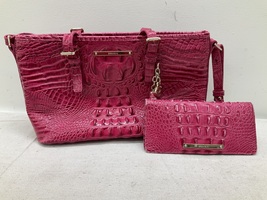 Brahmin Pink Melbourne w/ Wallet