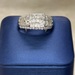  Ladies White Gold Diamond Cluster Ring 1.35CT TW 