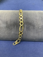  10KT Solid Figaro Bracelet 10” 11MM