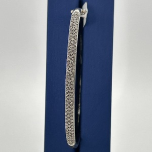  14kt White Gold Diamond Bangle Bracelet
