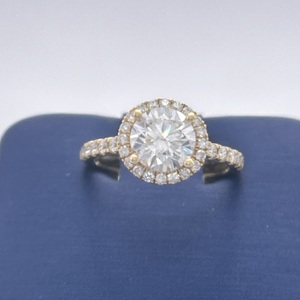  14kt Yellow Gold Solitaire Lab Grown Diamond Ring